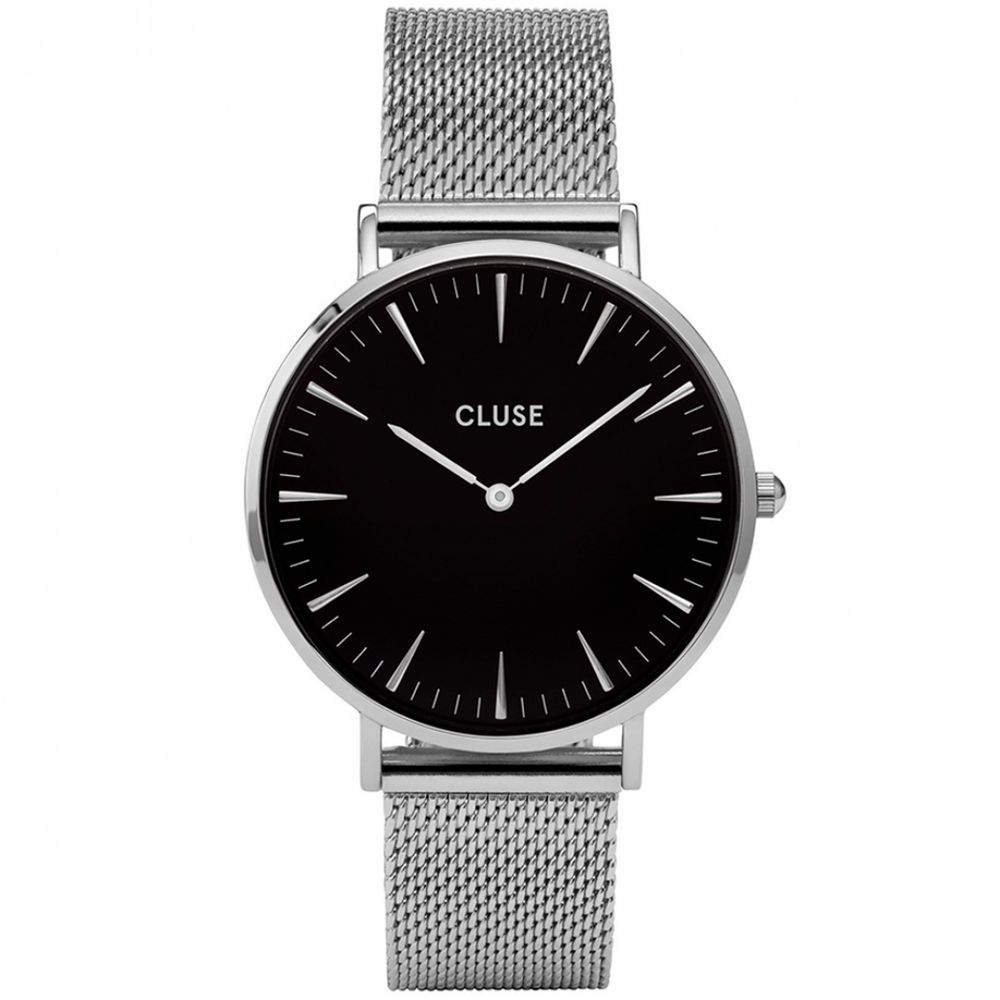 CLUSE | Boho Chic - Mesh Zilver/Zwart